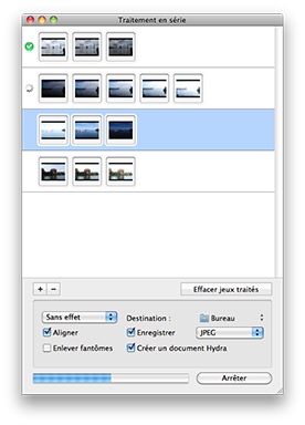 Nouveauté Hydra Pro 3: traitement en série d'images HDR