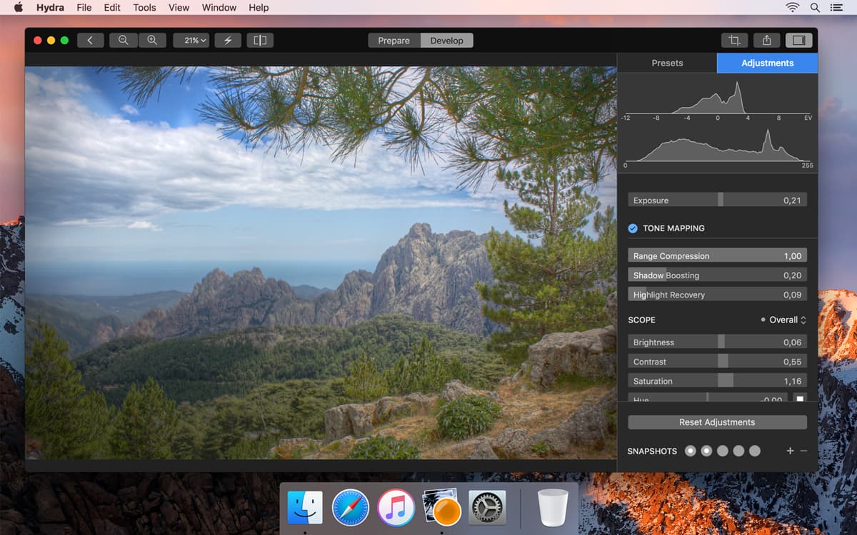 Настройка hdr mac os