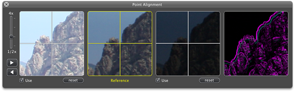 New in Hydra 3: Image alignment window with X-Ray preview